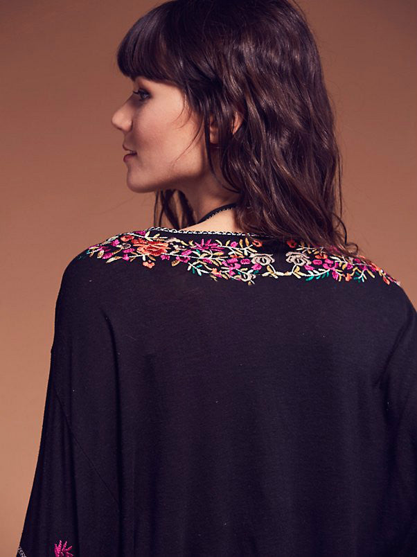 Bohemian Vacation Gorgeous Embroidered Top