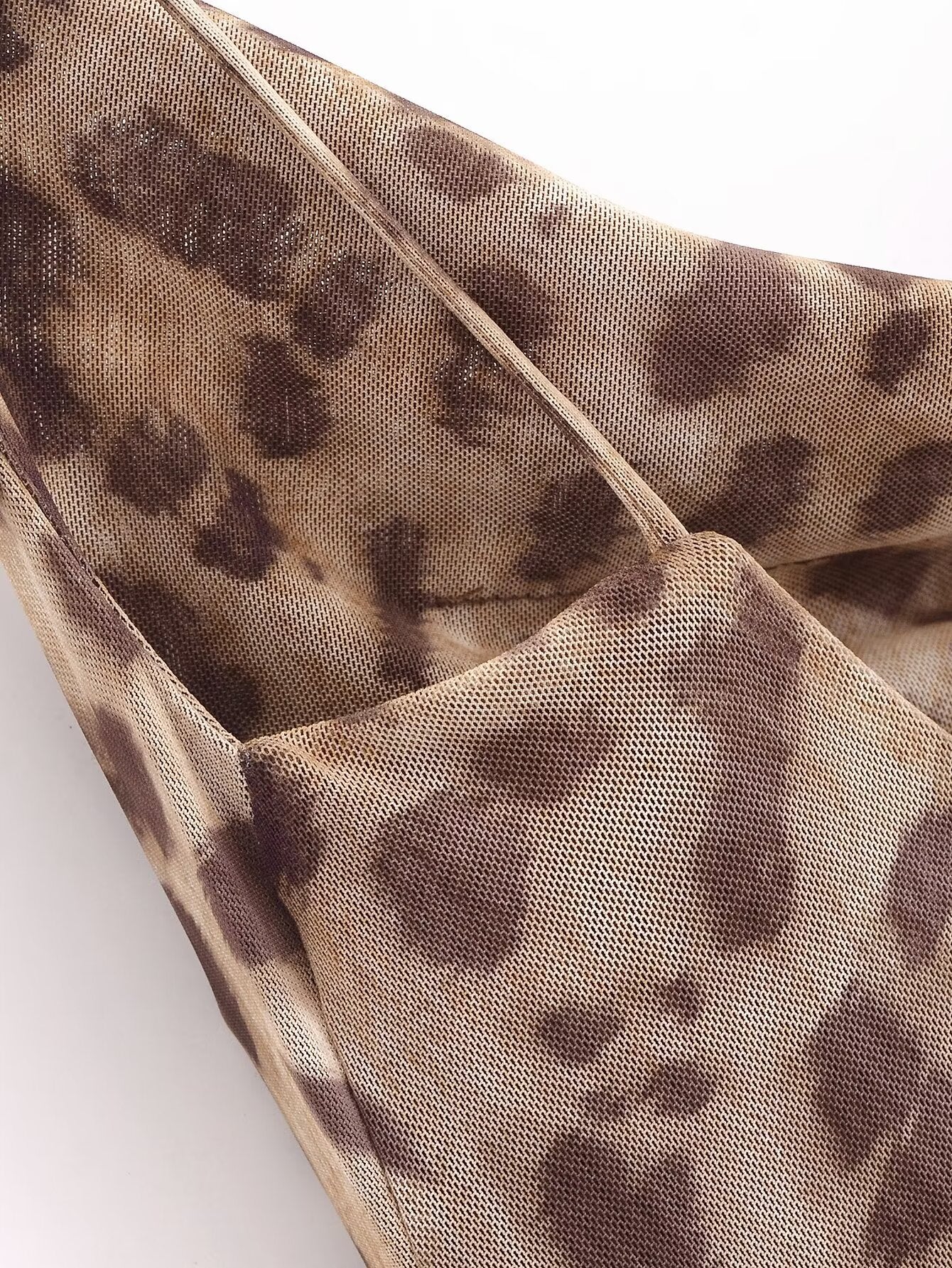 Spring Women Clothing Animal Print Silk Net Dress