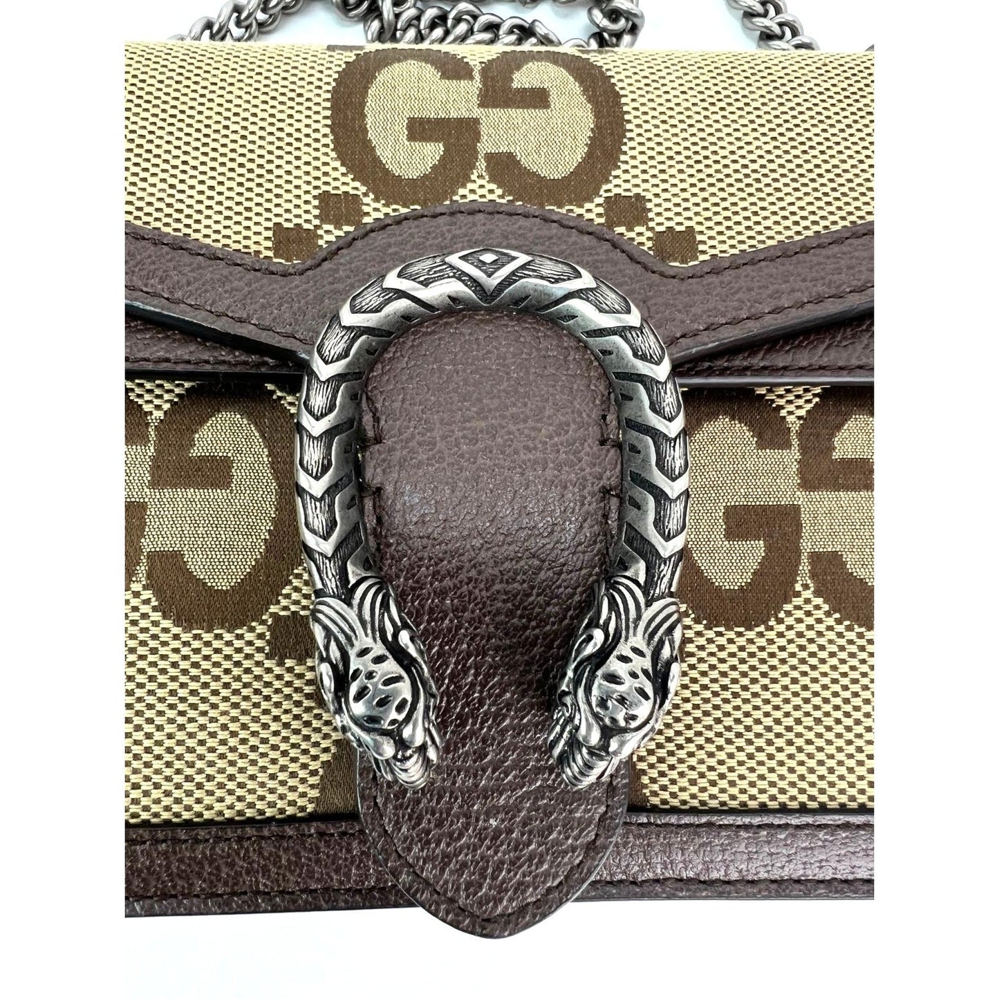 Gucci Dionysus Small Jumbo GG Canvas Beige Shoulder Bag