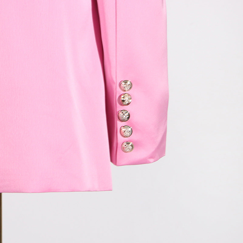 Socialite Strap Pink Blazer Dress