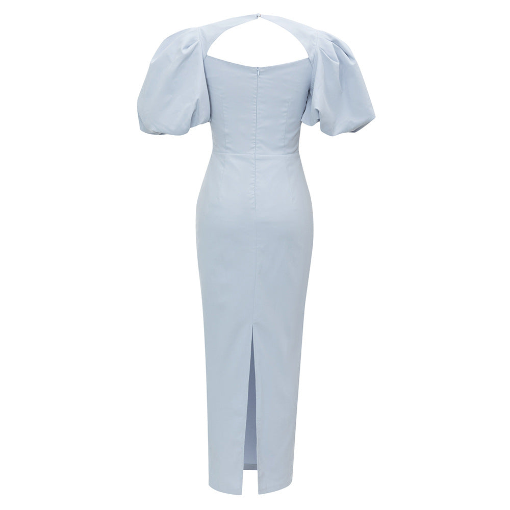 Hollow Out Cutout Simple Evening Dress