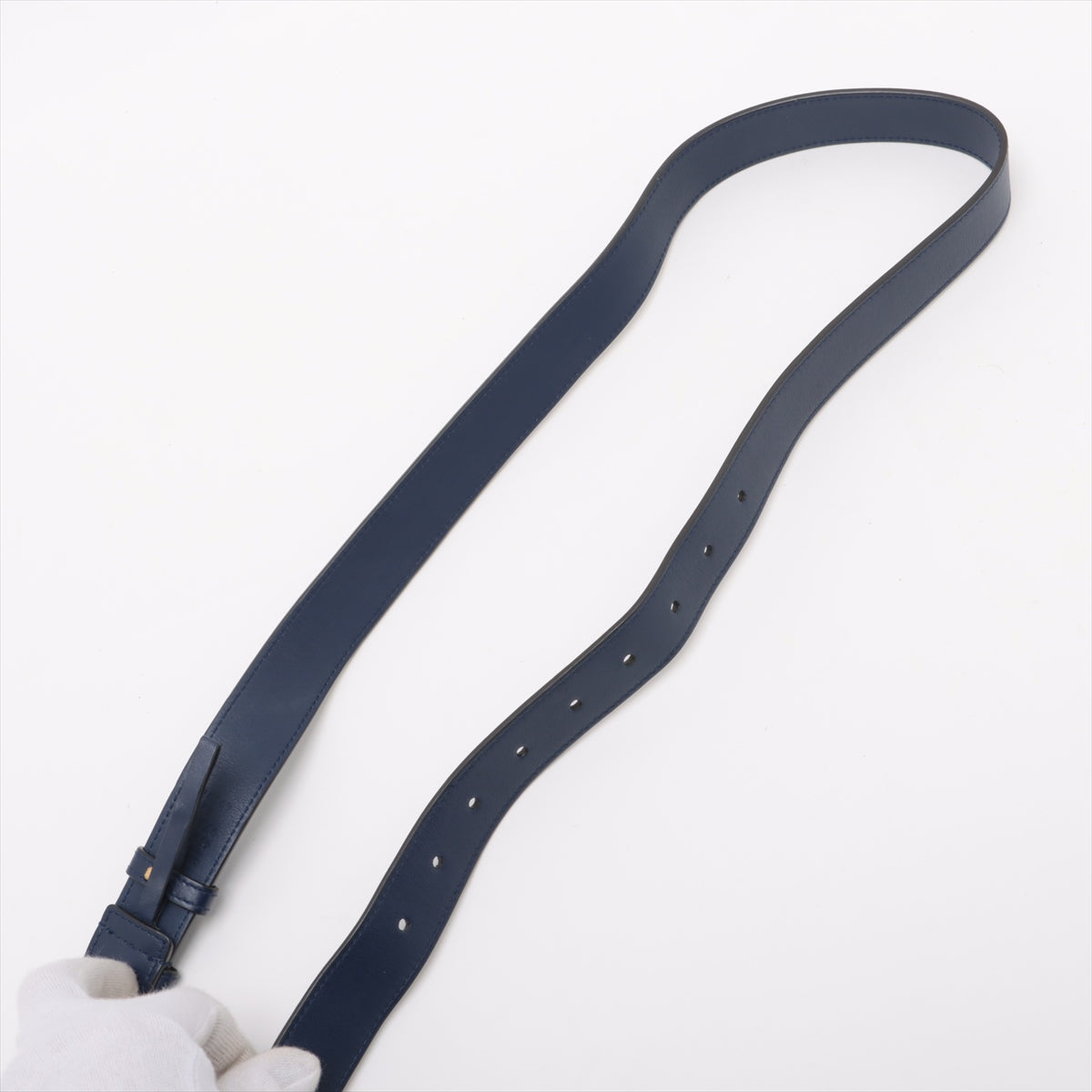 Gucci GG Marmont Velvet & Leather Waist Bag Blue 476434 #2614