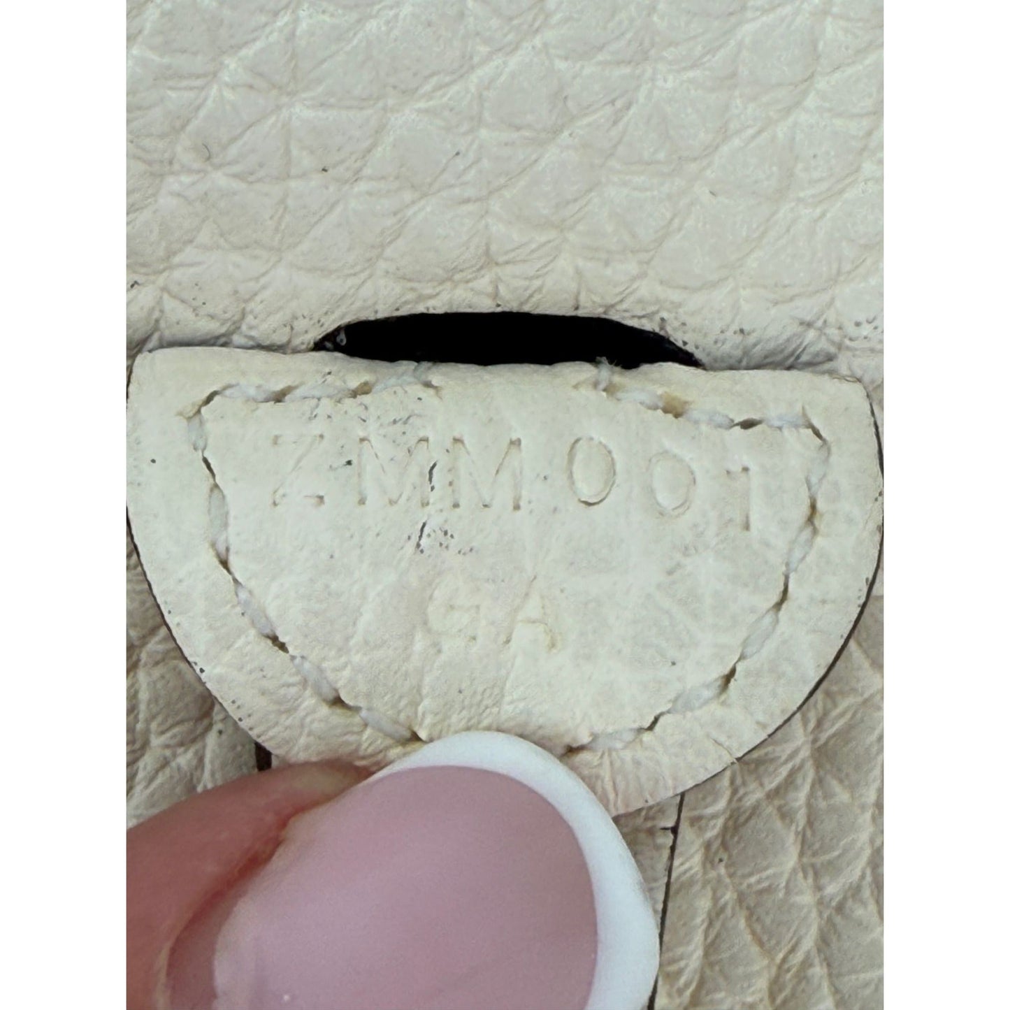 Hermes Taurillon Clemence evelyne TPM Nata White Crossbody Bag