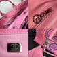 Chanel Canvas Calfskin Striped Medium Deauville Pink Tote