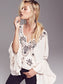 Bohemian Vacation Gorgeous Embroidered Top