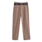 Wide Leg Straight High Waist Cigarette Pants Trousers