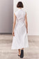KNOTTED POPLIN SHIRT DRESS WHITE