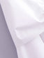 KNOTTED POPLIN SHIRT DRESS WHITE