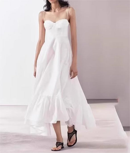 Loose Slimming Laminated Decoration Poplin Dress