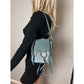 Chloe Blue Faye Mini Suede and Leather Backpack Bag