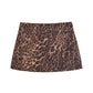French Minority Animal Pattern Short Blazer Skirt Sets
