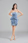 Three Dimensional Flower mini Dress