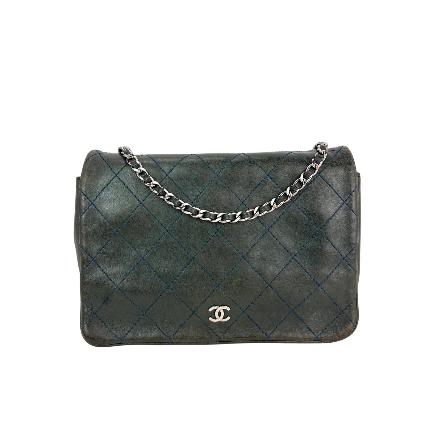 Chanel Quilted Lambskin Stitched Wallet on a Chain Crossbody Bag