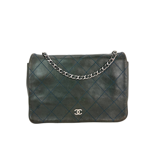 Chanel Quilted Lambskin Stitched Wallet on a Chain Crossbody Bag