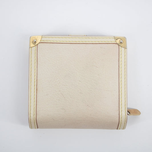 Louis Vuitton Ivory Suhali Compact Zippy Wallet  #2055