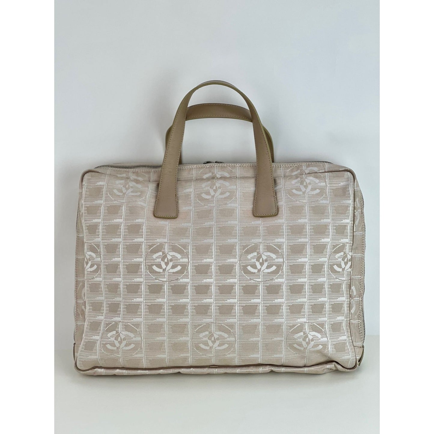 Chanel Canvas Nylon Travel Briefcase Attache Bag 