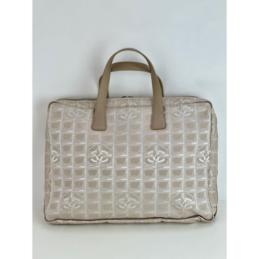 Chanel Canvas Nylon Travel Briefcase Attache Bag 