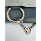 Chloe Faye Chain Suede Leather Gray Blue Crossbody Bag