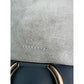 Chloe Faye Chain Suede Leather Gray Blue Crossbody Bag