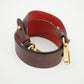 Prada Calfskin Bicolor Red x Burgundy Shoulder Bag #2936