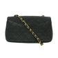 Chanel Matelasse Lambskin Black Single Flap Shoulder Bag #2958
