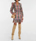 Veronica Beard Long Sleeve Dress Pink Plaid Ruffle Smocked Waist  0
