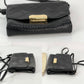 Burberry Signature Grain Leather Check Embossed Langley Black Crossbody