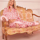 Day Sweet Cropped Print Casual Pajamas Sets