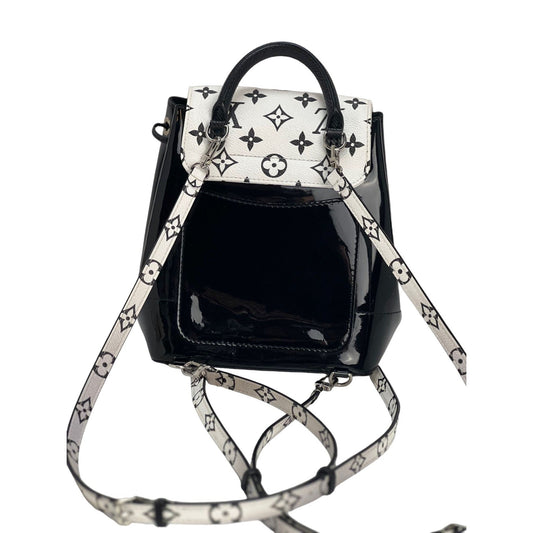 LOUIS VUITTON Hot Springs Backpack White Monogram and Patent Leather