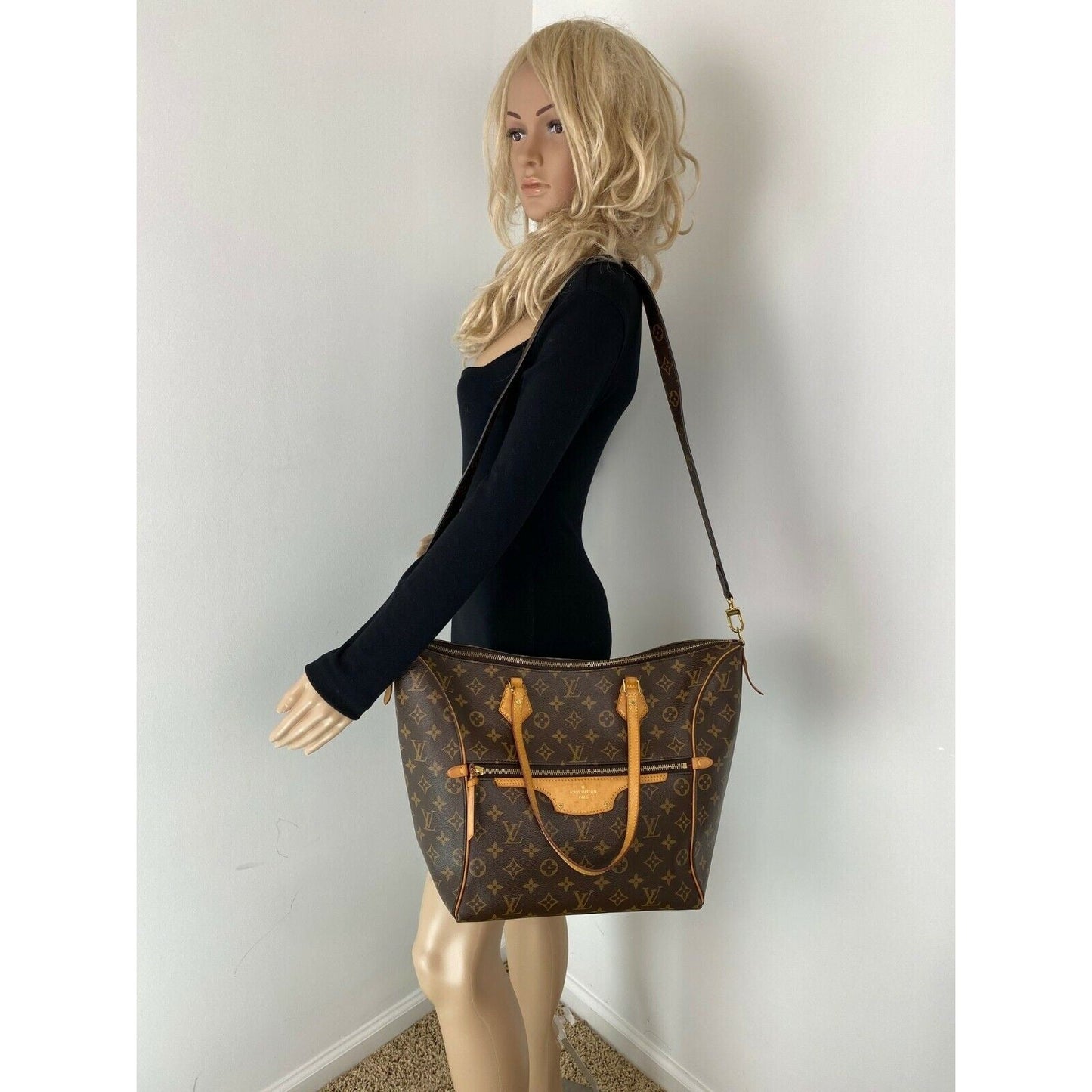 Louis Vuitton Tournelle Monogram MM Hand shoulder Tote Bag