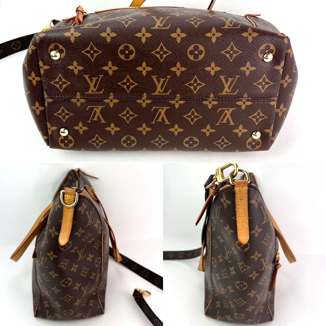 Louis Vuitton Tournelle Monogram MM Hand shoulder Tote Bag