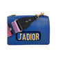 Christian Dior CD J'ADIOR Blue Flap Leather Shoulder Bag