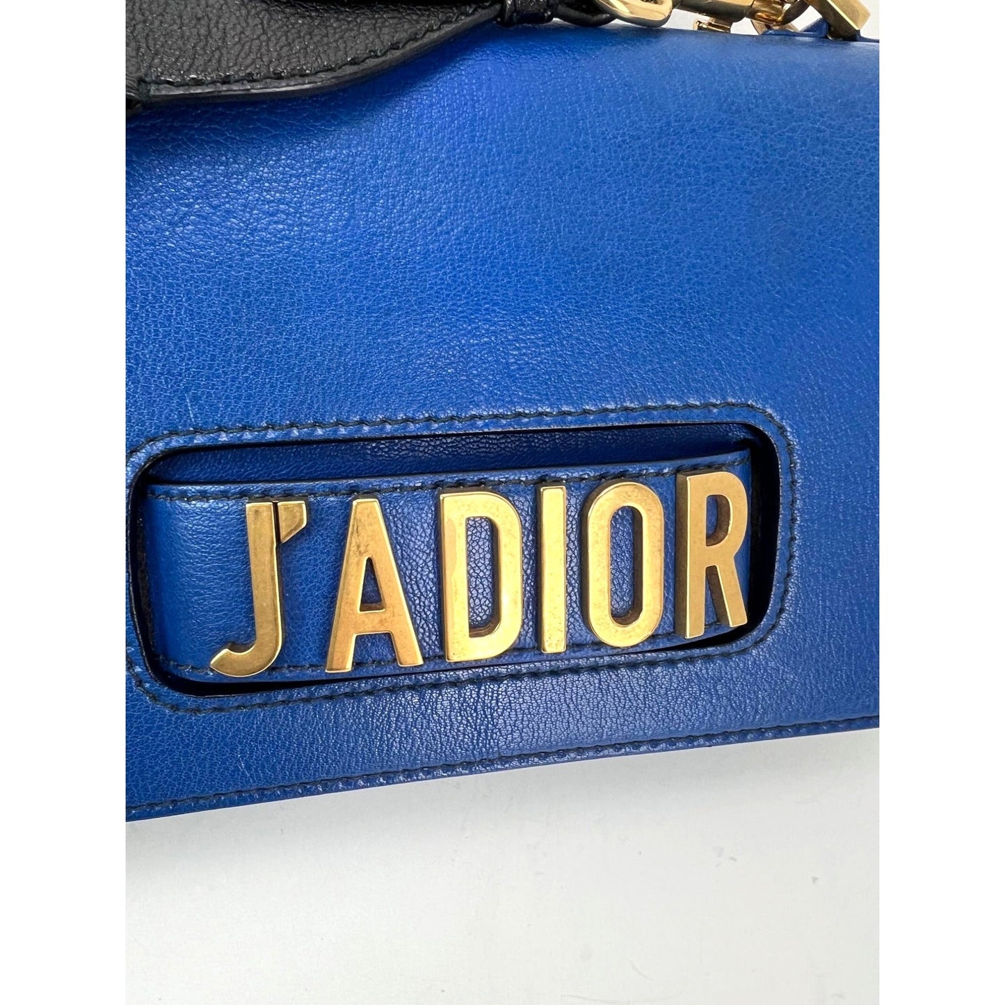 Christian Dior CD J'ADIOR Blue Flap Leather Shoulder Bag