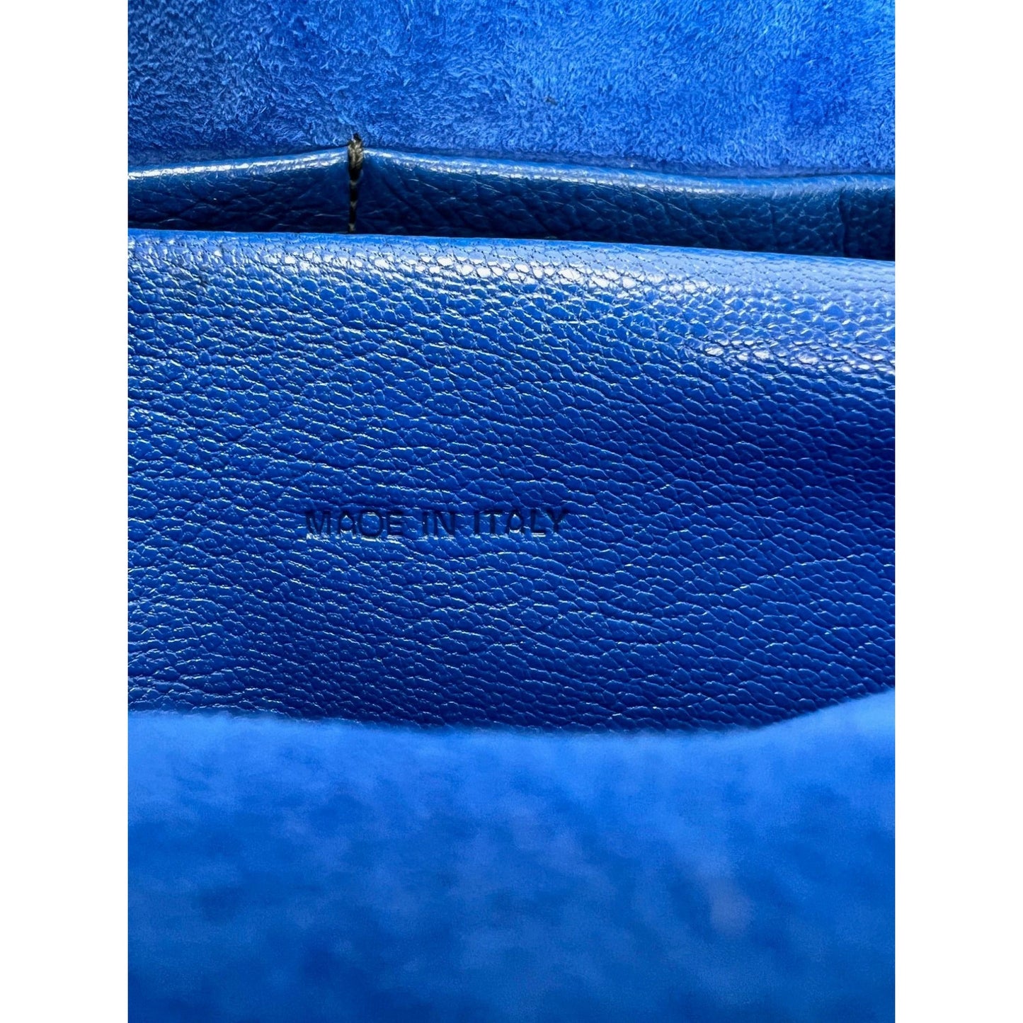 Christian Dior CD J'ADIOR Blue Flap Leather Shoulder Bag
