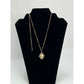 Chanel Crystal CC Necklace Gold Pearly Fashion Jewelry