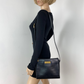 CHRISTIAN DIOR Black  Leather Adjustable Shoulder Bag Authentic Pre owned