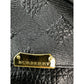 Burberry Signature Grain Leather Check Embossed Langley Black Crossbody