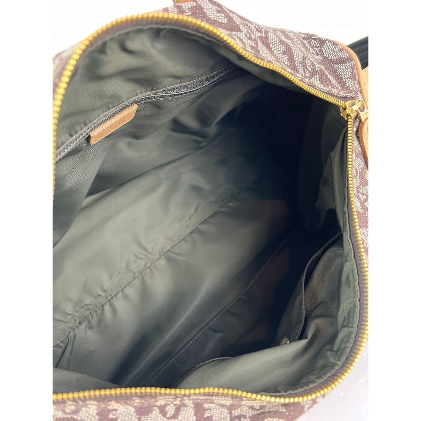 Christian Dior Vintage Trotter Diorissimo Medium Brown Boston Bag