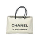 Chanel Essential 31 Rue Cambon Slopping White Leather Tote