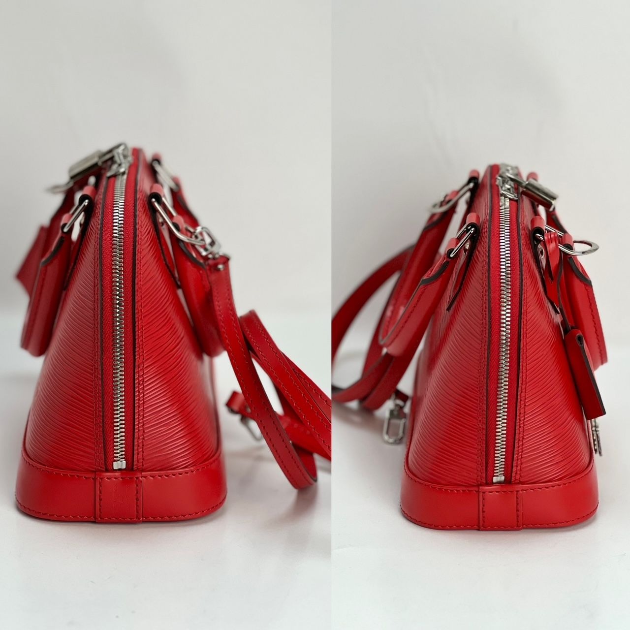 LOUIS VUITTON Alma BB Epi Coquelicot Shoulder Bag