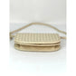 Bottega Veneta Intreciato white leather Shoulder Clutch Bag
