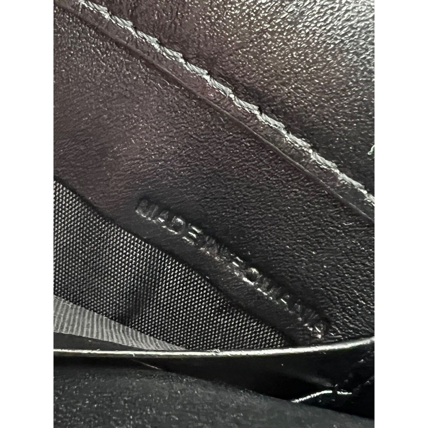 Burberry Signature Grain Leather Check Embossed Langley Black Crossbody