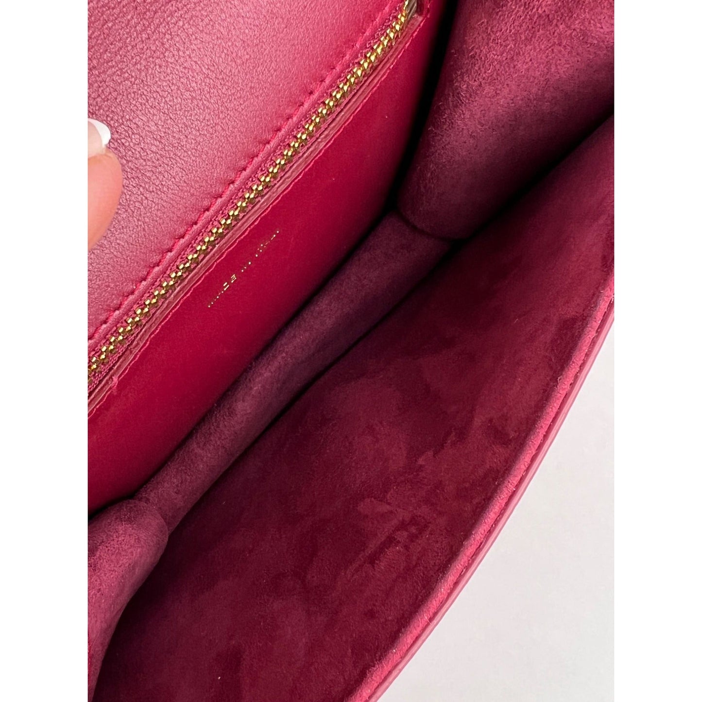 Christian Dior C'est Dior Mini Flap Burgundy Leather Shoulder Bag
