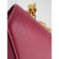 Christian Dior C'est Dior Mini Flap Burgundy Leather Shoulder Bag