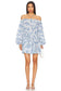 ASTR the Label Sabine Dress in Blue Floral