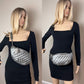 Chanel Metallic Dark Silver Calfskin Quilted Banane Fanny Pack Waist Bag