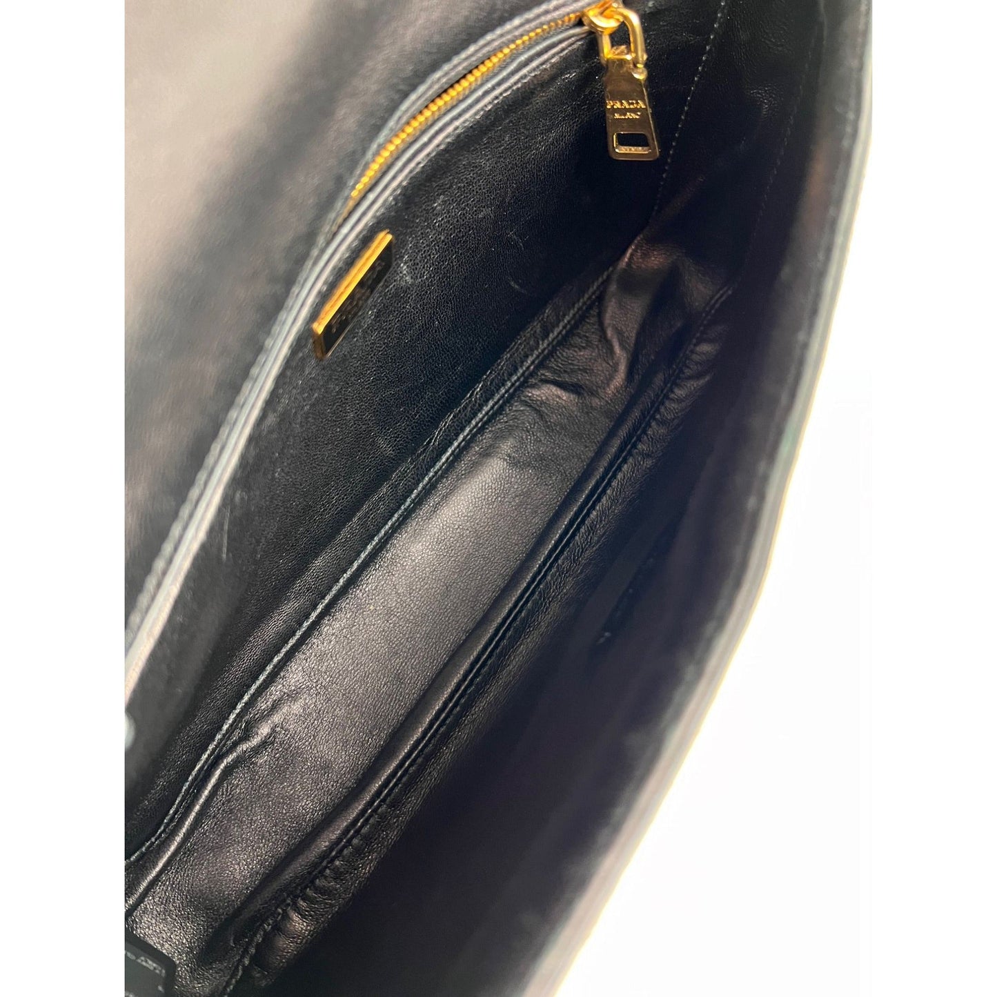 Prada Cavallino Leopard calf Hair Shoulder Bag