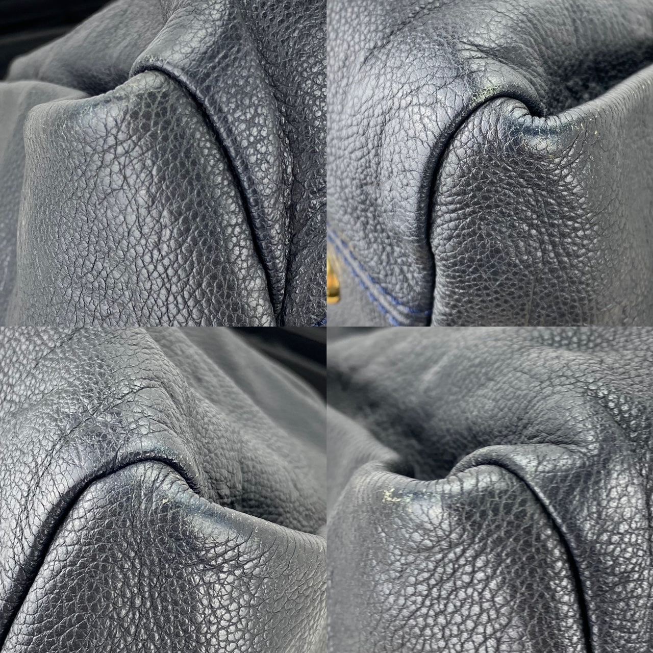 LOUIS VUITTON Artsy MM Monogram Empreinte Infini Blue Tote Hand Bag