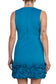 Donna Ricco V-Neck Sleeveless Zipper Back Ruffled Hem Scuba Dress