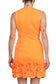 Donna Ricco V-Neck Sleeveless Zipper Back Ruffled Hem Scuba Dress